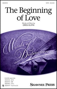 cover The Beginning of Love SATB choral sheet music cover